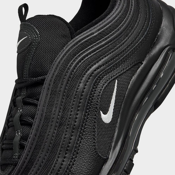 Men's Nike Air Max 97 Black Terry Cloth Size 8 with Box - Picture 8 of 14